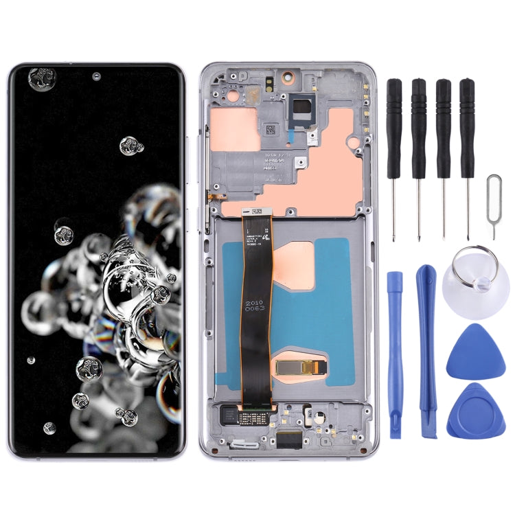 Original LCD Screen and Digitizer Full Assembly with Frame for Samsung Galaxy S20 Ultra 4G/S20 Ultra 5G, For Samsung Galaxy S20 Ultra 4G/S20 Ultra 5G, For Samsung Galaxy S20 Ultra 4G/S20 Ultra 5G(Original)