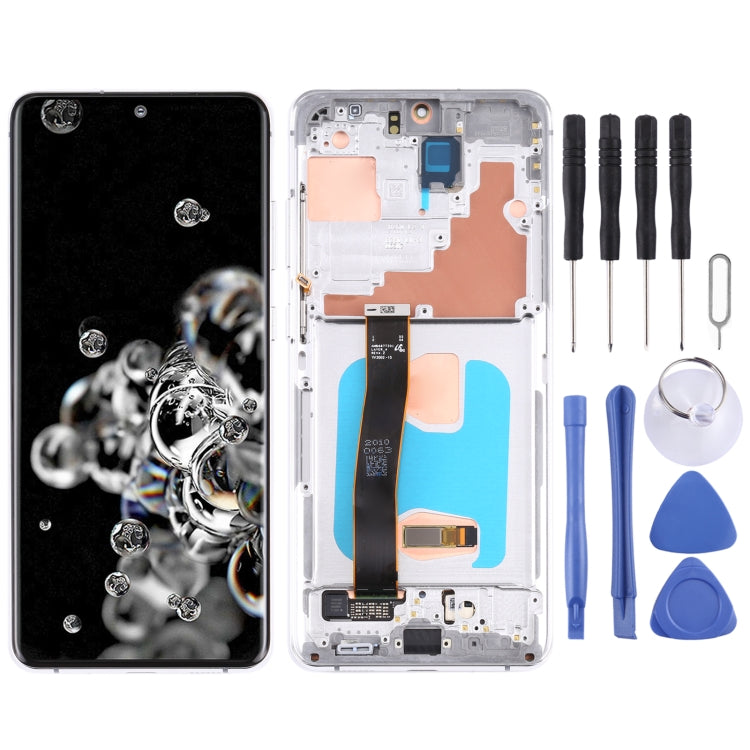 Schermo LCD originale e digitalizzatore assemblaggio completo con cornice per Samsung Galaxy S20 Ultra 4G/S20 Ultra 5G, For Samsung Galaxy S20 Ultra 4G/S20 Ultra 5G, For Samsung Galaxy S20 Ultra 4G/S20 Ultra 5G(Original)