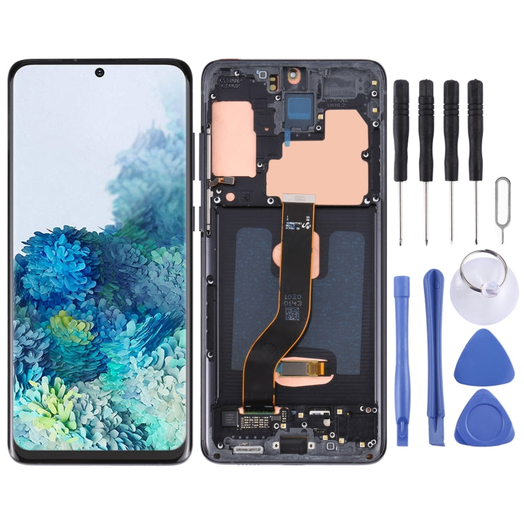 Original LCD Screen and Digitizer Full Assembly with Frame for Samsung Galaxy S20+ 5G SM-G986B/G985, For Samsung Galaxy S20+ 5G, For Samsung Galaxy S20+ 5G(Dark Blue), For Samsung Galaxy S20+(Original)