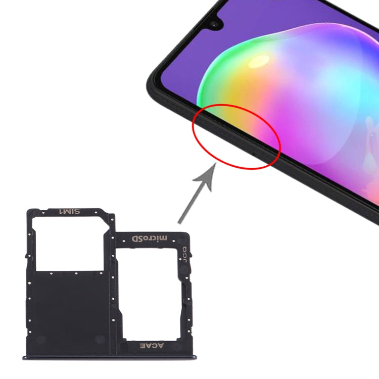 Per Samsung Galaxy A31 Vassoio scheda SIM + vassoio scheda Micro SD, For Samsung Galaxy A31(Single Card)