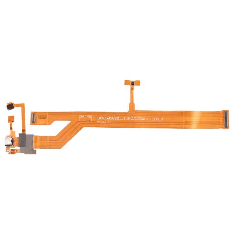 Charging Port with Microphone and Speaker Ringer Buzzer Flex Cable for LG G Pad 8.3 V500, For LG G Pad 8.3 V500