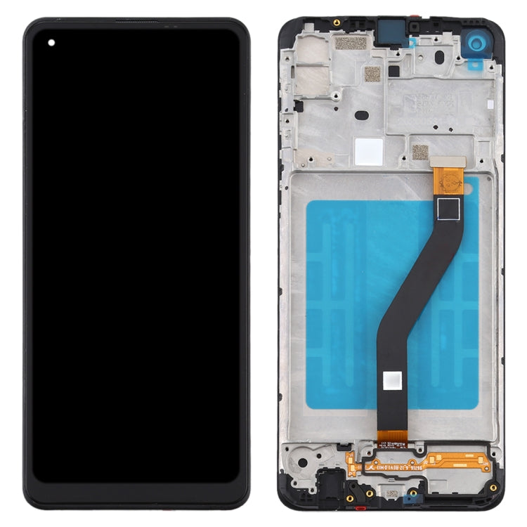 LCD Screen and Digitizer Full Assembly with Frame for Samsung Galaxy A21 / SM-A215, For Samsung Galaxy A21