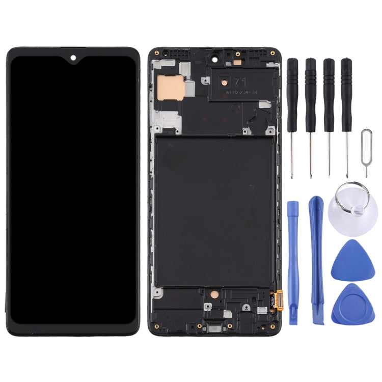 Schermo LCD in materiale TFT e digitalizzatore assemblaggio completo con cornice (non supporta l'identificazione delle impronte digitali) per Samsung Galaxy A71 / SM-A715, For Samsung Galaxy A71(TFT)