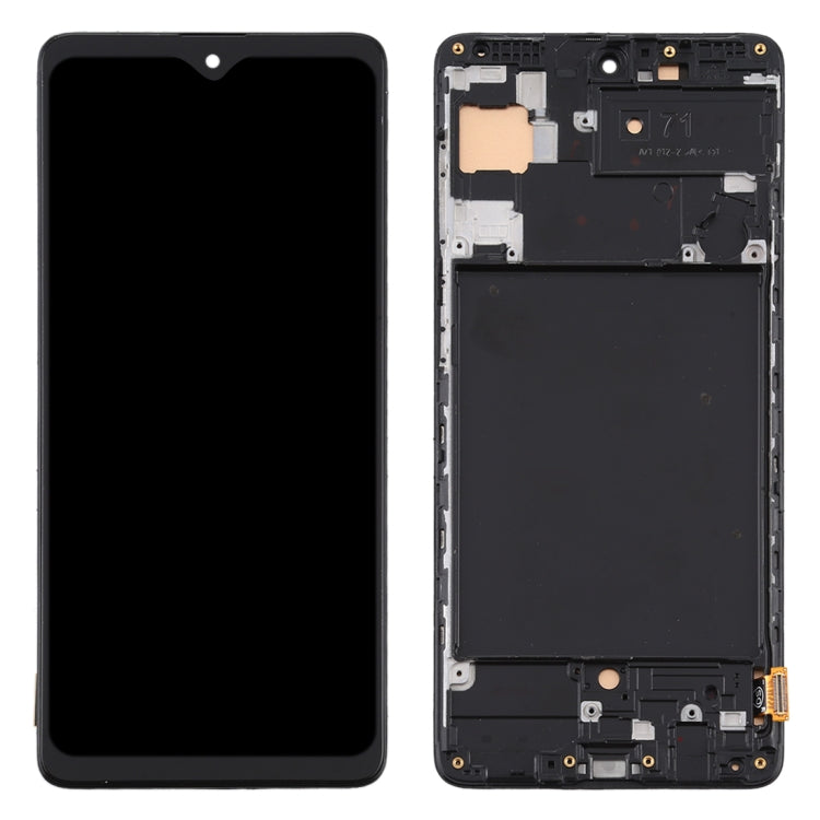 Schermo LCD in materiale TFT e digitalizzatore assemblaggio completo con cornice (non supporta l'identificazione delle impronte digitali) per Samsung Galaxy A71 / SM-A715, For Samsung Galaxy A71(TFT)