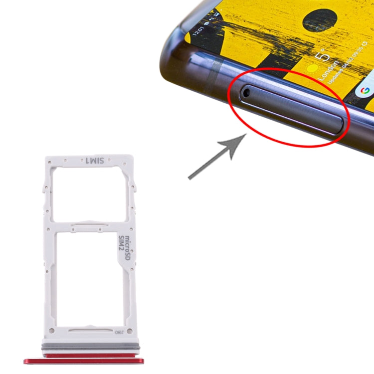 Per Samsung Galaxy Note 10 Lite SM-N770 Vassoio scheda SIM + Vassoio scheda SIM/Vassoio scheda micro SD, For Samsung Galaxy Note 10 Lite(dual card)