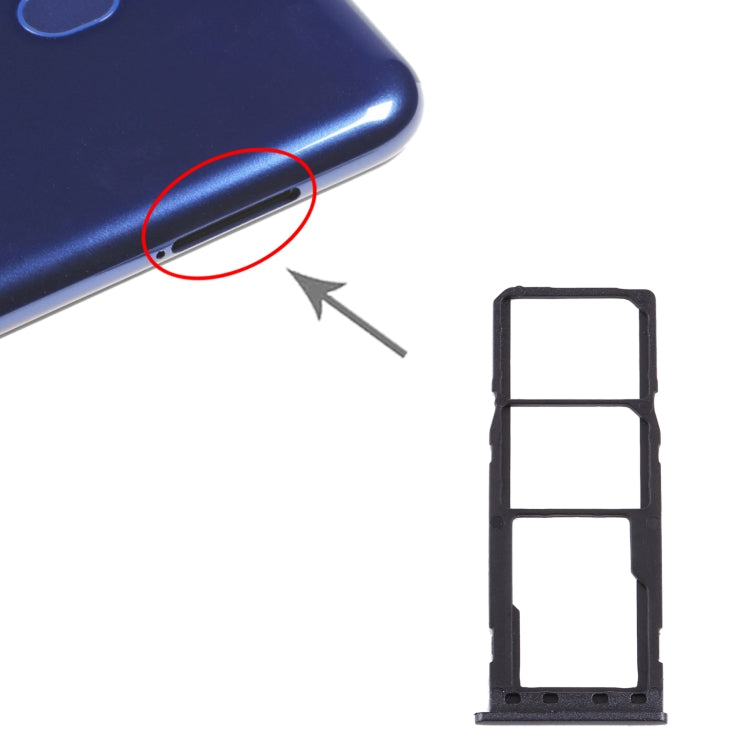 For Samsung Galaxy M10 SM-M105 SIM Card Tray + SIM Card Tray + Micro SD Card Tray, For Samsung Galaxy M10(dual card)