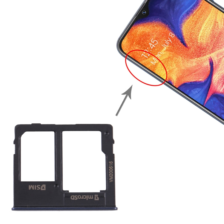 For Samsung Galaxy A10e SIM Card Tray + Micro SD Card Tray, For Samsung Galaxy A10e