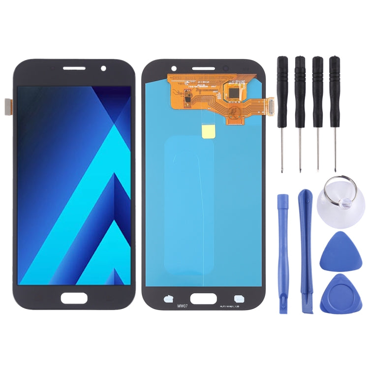 Complete LCD Screen and Digitizer Assembly (OLED Material) for Galaxy A7 (2017), A720F, A720F/DS, For Galaxy A7 (2017) OLED, For Samsung Galaxy A7 (2017) OLED