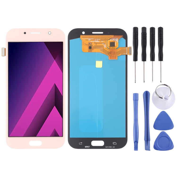 Complete LCD Screen and Digitizer Assembly (OLED Material) for Galaxy A7 (2017), A720F, A720F/DS, For Galaxy A7 (2017) OLED, For Samsung Galaxy A7 (2017) OLED