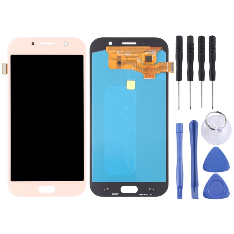 Complete LCD Screen and Digitizer Assembly (OLED Material) for Galaxy A7 (2017), A720F, A720F/DS, For Galaxy A7 (2017) OLED, For Samsung Galaxy A7 (2017) OLED