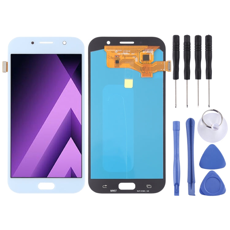 Complete LCD Screen and Digitizer Assembly (OLED Material) for Galaxy A7 (2017), A720F, A720F/DS, For Galaxy A7 (2017) OLED, For Samsung Galaxy A7 (2017) OLED