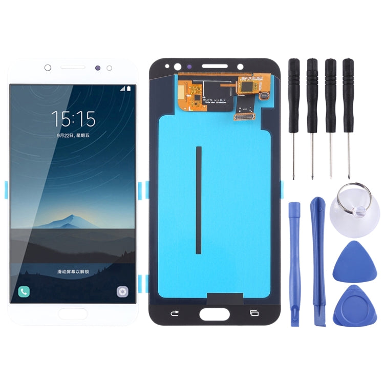 LCD Screen and Digitizer Full Assembly (OLED Material) for Galaxy C8, C710F/DS, C7100, For Samsung Galaxy C8 (OLED)