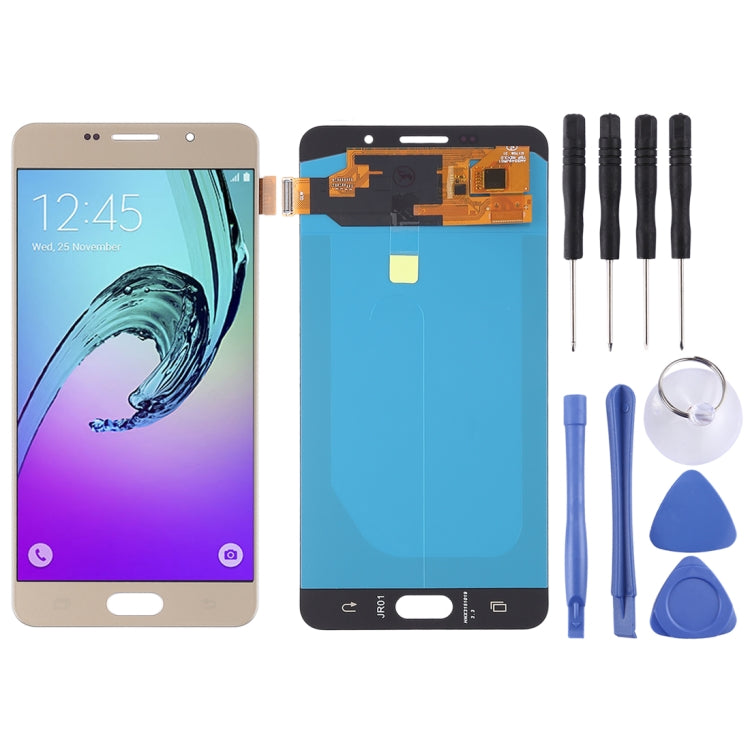 LCD Screen and Digitizer Full Assembly (OLED Material) for Galaxy A7 (2016), A710F, A710F/DS, A710FD, A710M, A710M/DS, A710Y/DS, A7100, Galaxy A7 (2016) OLED, For Samsung Galaxy A7 (2016) OLED, For Galaxy A7 (2016) OLED