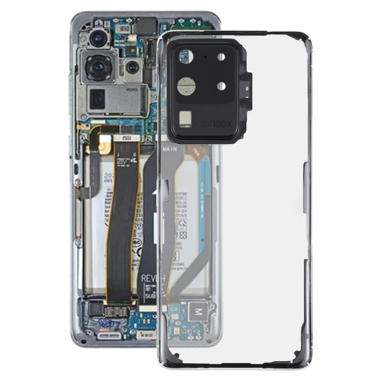 Per Samsung Galaxy S20 Ultra SM-G988 SM-G988U SM-G988U1 SM-G9880 SM-G988B/DS SM-G988N SM-G988B SM-G988W Cover posteriore batteria in vetro trasparente, For Samsung Galaxy S20 Ultra