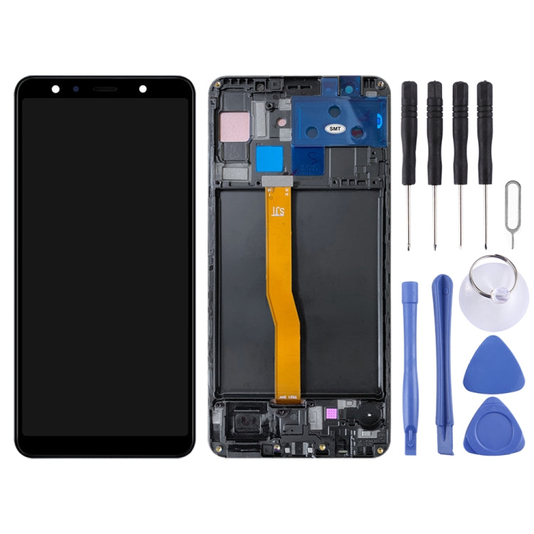 Schermo LCD originale e digitalizzatore assemblaggio completo con cornice per Samsung Galaxy A7 (2018) SM-A750, For Samsung Galaxy A7 (2018)(Original)