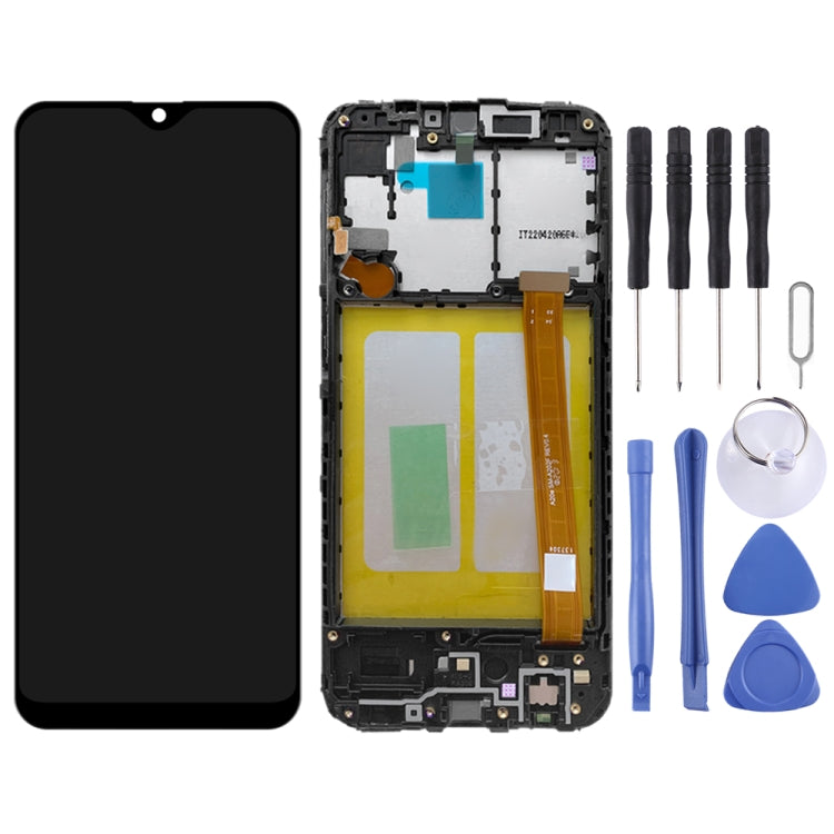 Original LCD Screen and Digitizer Full Assembly with Frame for Samsung Galaxy A20e SM-A202, For Samsung Galaxy A20e (Original)