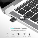 Adattatore USB-C maschio a USB femmina OTG in alluminio