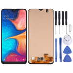 Schermo LCD in materiale OLED e digitalizzatore assemblaggio completo per Samsung Galaxy A20 SM-A205, For Samsung Galaxy A20(6.36 inch OLED Material)