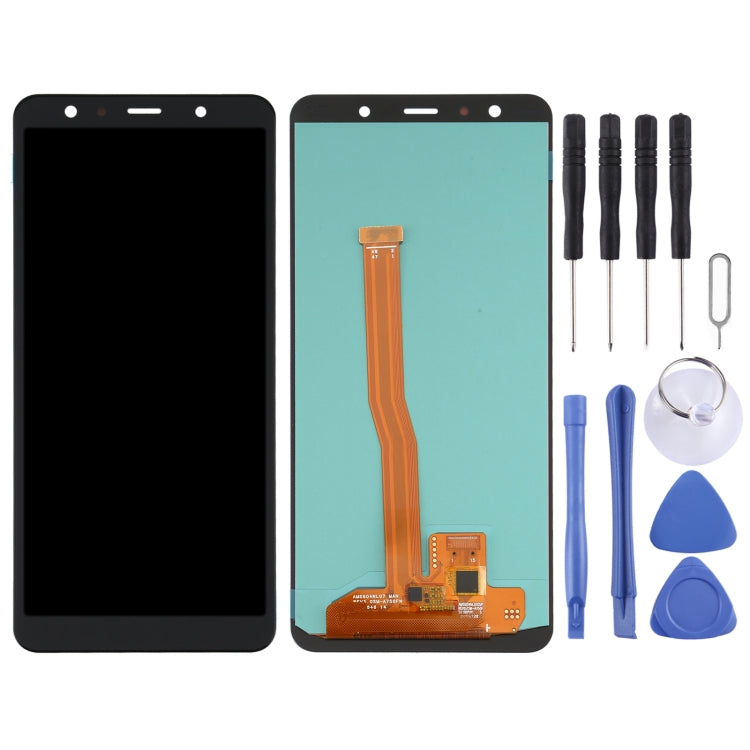 Schermo LCD in materiale OLED e digitalizzatore assemblaggio completo per Samsung Galaxy A7 (2018) SM-A750, For Samsung Galaxy A7 (2018) (OLED Material)