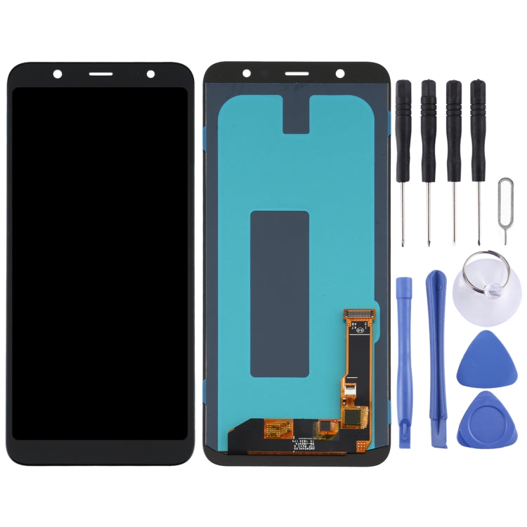 Schermo LCD in materiale OLED e digitalizzatore assemblaggio completo per Samsung Galaxy A6+ (2018) SM-A605, For Samsung Galaxy A6+ (2018) (OLED Material)