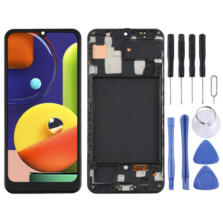 Schermo LCD in materiale TFT e digitalizzatore assemblaggio completo con cornice per Samsung Galaxy A50s, For Samsung Galaxy A50s(TFT)