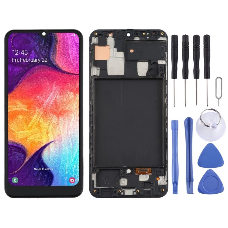 Schermo LCD in materiale TFT e digitalizzatore assemblaggio completo con cornice per Samsung Galaxy A50 (edizione USA) SM-A505U, For Samsung Galaxy A50 (US Edition) (TFT)