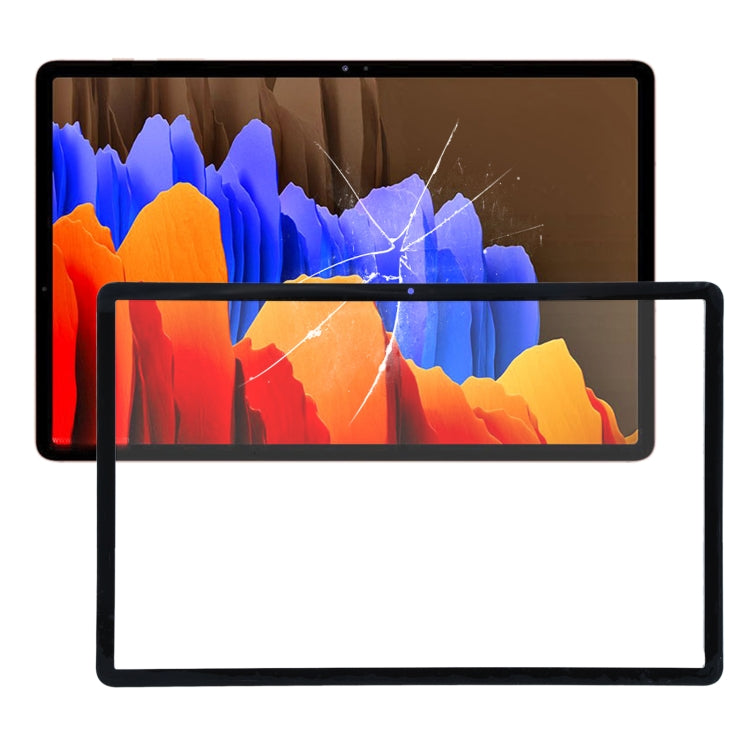 For Samsung Galaxy Tab S7+ SM-T970 Front Screen Outer Glass Lens, For Samsung Galaxy Tab S7+