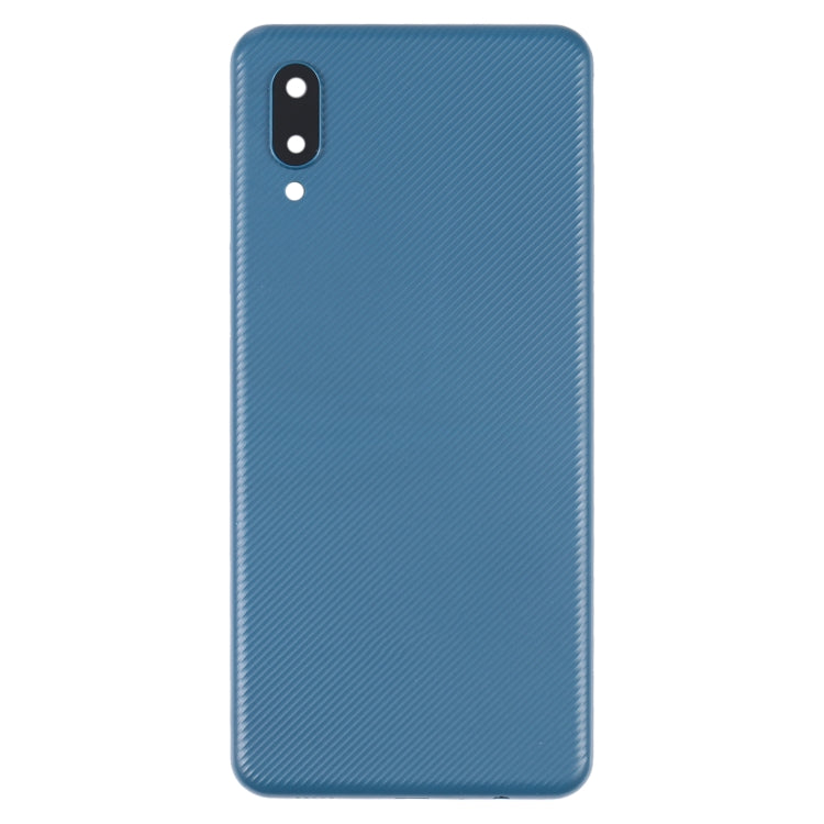 Per Samsung Galaxy A02 Cover posteriore della batteria con copriobiettivo della fotocamera, For Samsung Galaxy A02, For Samsung Galaxy A02(With Camera Lens)