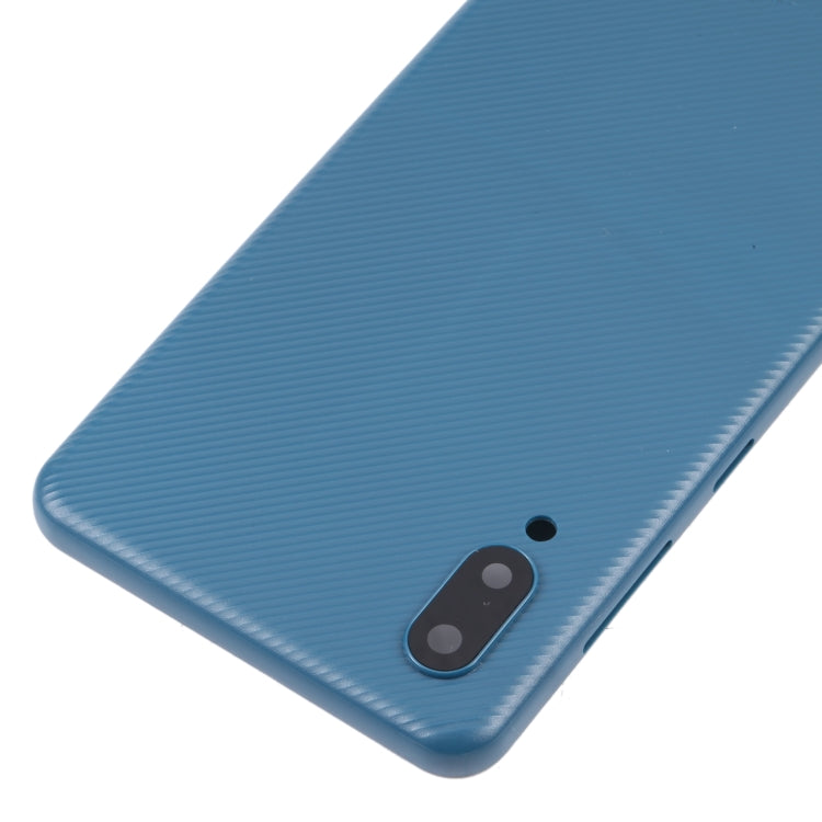 Cover posteriore Samsung Galaxy A02 con copriobiettivo fotocamera