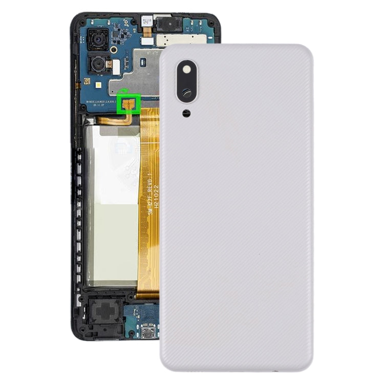 Per Samsung Galaxy A02 Cover posteriore della batteria con copriobiettivo della fotocamera, For Samsung Galaxy A02, For Samsung Galaxy A02(With Camera Lens)