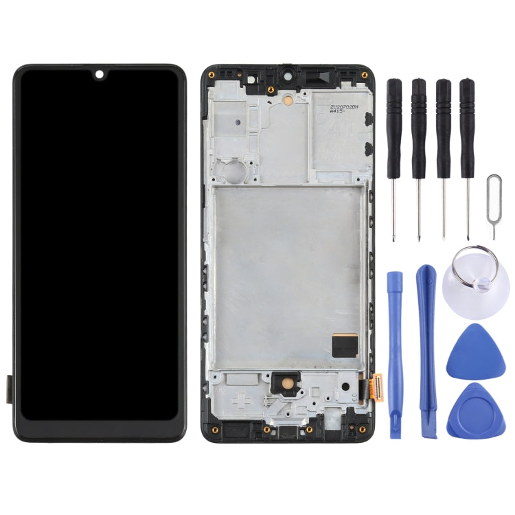 Schermo LCD in materiale TFT e digitalizzatore assemblaggio completo con cornice per Samsung Galaxy A41 SM-A415, For Samsung Galaxy A41