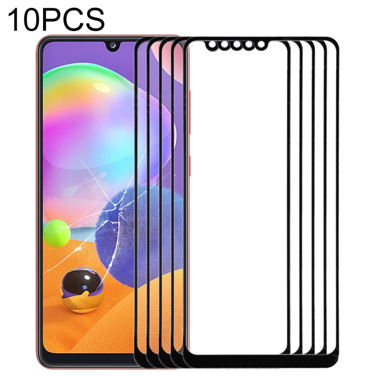 For Samsung Galaxy A31 10pcs Front Screen Outer Glass Lens, For Samsung Galaxy A31