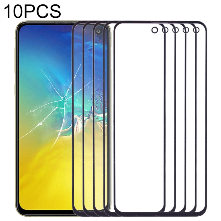 For Samsung Galaxy S10e SM-G970F/DS, SM-G970U, SM-G970W 10pcs Front Screen Outer Glass Lens, For Samsung Galaxy S10e