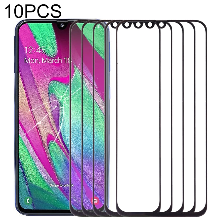 For Samsung Galaxy A40 10pcs Front Screen Outer Glass Lens, For Samsung Galaxy A40