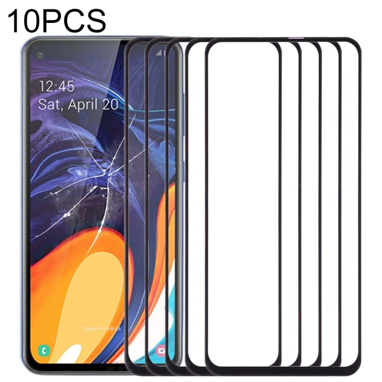 For Samsung Galaxy A60 10pcs Front Screen Outer Glass Lens, For Samsung Galaxy A60