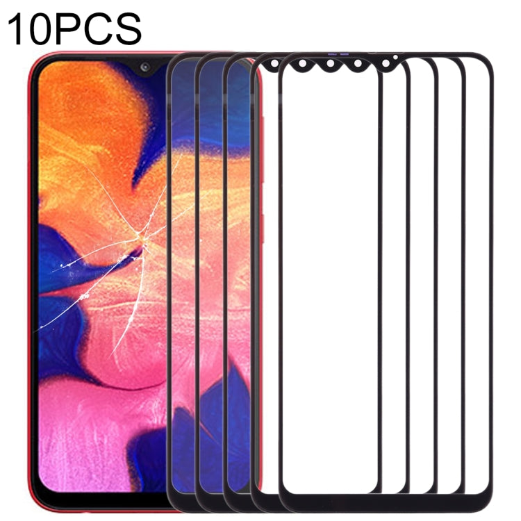 For Samsung Galaxy A10 10pcs Front Screen Outer Glass Lens, For Samsung Galaxy A10