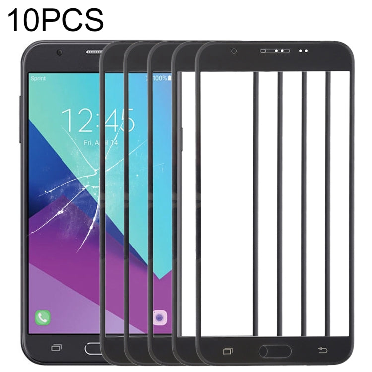 Per Samsung Galaxy J7 V / J727V / J727P 10 pezzi Lenti in vetro esterne per schermo anteriore, For Samsung Galaxy J7 V