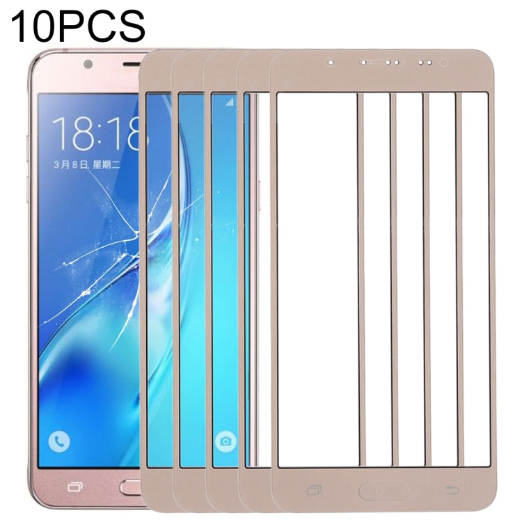 For Samsung Galaxy J5 (2016) / J510FN / J510F / J510G / J510Y / J510M 10pcs Front Screen Outer Glass Lens, For Samsung Galaxy J5 (2016)