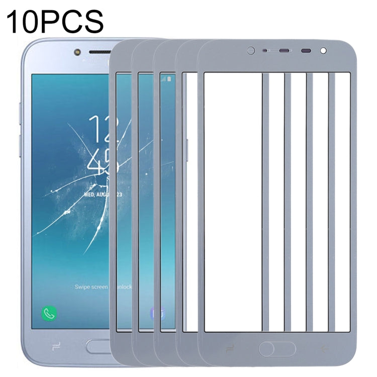 For Samsung Galaxy J2 Pro (2018), J250F/DS 10pcs Front Screen Outer Glass Lens, For Samsung Galaxy J2 Pro (2018)