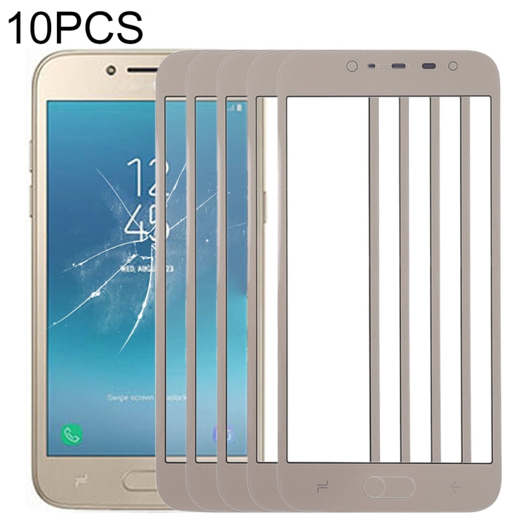 Per Samsung Galaxy J2 Pro (2018), J250F/DS 10 pezzi Lenti in vetro esterne per schermo anteriore, For Samsung Galaxy J2 Pro (2018)