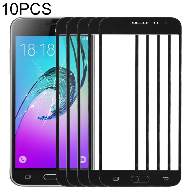 For Samsung Galaxy J3 (2016) / J320FN / J320F / J320G / J320M / J320A / J320V / J320P 10pcs Front Screen Outer Glass Lens, For Samsung Galaxy J3 (2016)