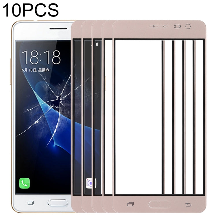 For Samsung Galaxy J3 Pro / J3110 10pcs Front Screen Outer Glass Lens, For Samsung Galaxy J3 Pro