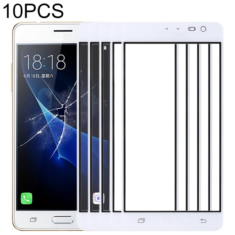 For Samsung Galaxy J3 Pro / J3110 10pcs Front Screen Outer Glass Lens, For Samsung Galaxy J3 Pro