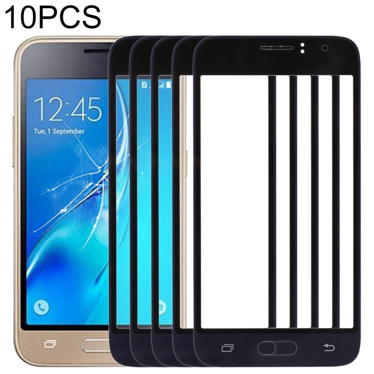 For Samsung Galaxy J1 (2016) / J120 10pcs Front Screen Outer Glass Lens, For Samsung Galaxy J1 (2016)