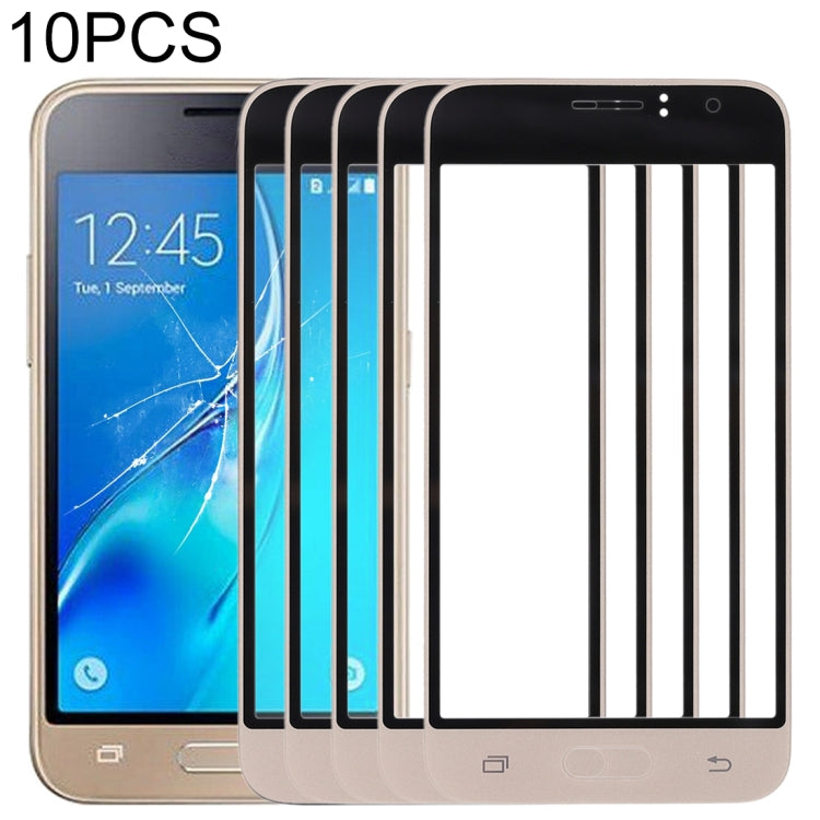 For Samsung Galaxy J1 (2016) / J120 10pcs Front Screen Outer Glass Lens, For Samsung Galaxy J1 (2016)