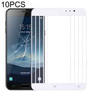 For Samsung Galaxy C8 / C7100, C7(2017) / J7+, C710F/DS 10pcs Front Screen Outer Glass Lens, For Samsung Galaxy C8