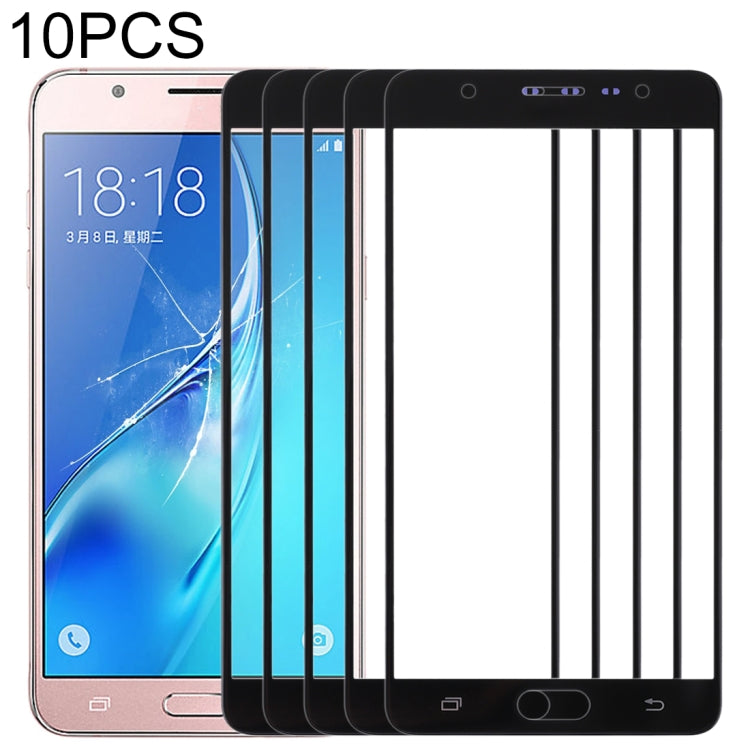 Per Samsung Galaxy J7 Max 10 pezzi Lente in vetro esterna per schermo anteriore, For Samsung Galaxy J7 Max