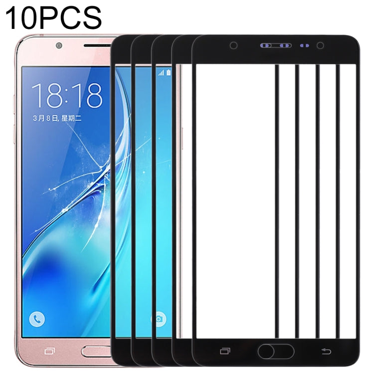 For Samsung Galaxy J7 Max 10pcs Front Screen Outer Glass Lens, For Samsung Galaxy J7 Max