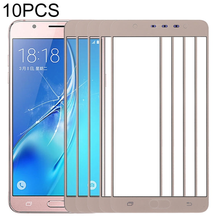 For Samsung Galaxy J7 Max 10pcs Front Screen Outer Glass Lens, For Samsung Galaxy J7 Max