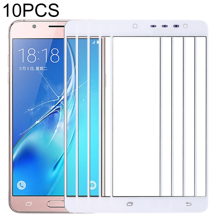 For Samsung Galaxy J7 Max 10pcs Front Screen Outer Glass Lens, For Samsung Galaxy J7 Max